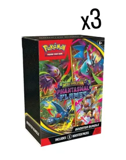 Pokemon Trading Card Game Phantasmal Flames Booster Bundle Lot Of x3 Presale ✅ - Image 1