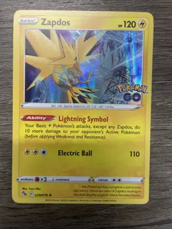 Zapdos 29/78 Pokemon GO Set Holo Rare Pokemon Card TCG NM - Image 1