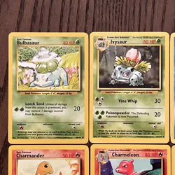 Pokemon Base Set Lot Of 8 Cards (1999) NM (Mr. Mime is LP) - Image 3