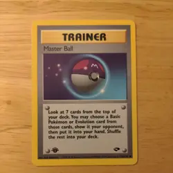 Master Ball 116/132 Uncommon 1st Edition Gym Challenge Pokemon Card LP - Image 1