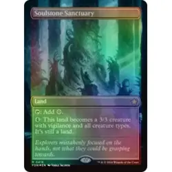 FOIL SOULSTONE SANCTUARY (BORDERLESS) (MANA FOIL) Foundations FDN Magic MTG CARD - Image 1