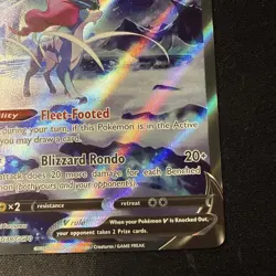 Suicune V Alt Crown Zenith Galarian Gallery GG38 Pokemon Card Near Mint - Image 4
