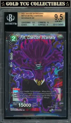 BGS 9.5 ⭐ Fin Saiyan Showdown Promo Card Super DBS DBZ Z Heroes - Image 1