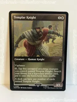 Magic the Gathering Assassin's Creed - Templar Knight ETCHED FOIL - Image 1