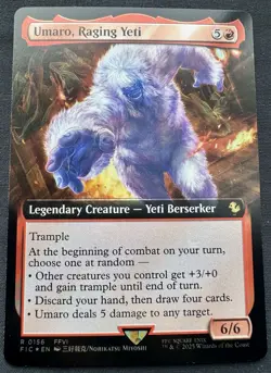 Umaro, Raging Yeti (Extended Art) R 0156 Foil Magic The Gathering Final Fantasy - Image 1