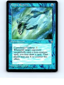 Mystic Remora #87 Common Ice Age MTG LP (Surface Blemishes) - Image 1