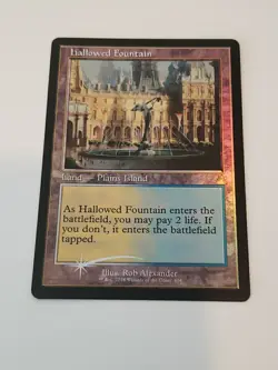 1x Magic Ravnica Remastered #404 Hallowed Fountain (Retro Frame) Foil NM x1 - Image 1