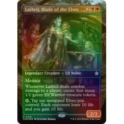 Foil Lathril, Blade Of The Elves (borderless) (mana Foil) M/NM MTG Foundations - Image 1