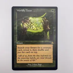 1xMTG Worldly Tutor-Retro Frame-Dominaria Remastered-NM - Image 1