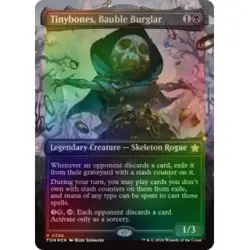 FOIL TINYBONES, BAUBLE BURGLAR (BORDERLESS) (MANA FOIL) Foundations FDN MTG - Image 1