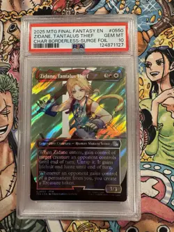 2025 MTG FINAL FANTASY SURGE FOIL #0550 ZIDANE, TANTALUS THIEF PSA 10 GEM MINT - Image 1
