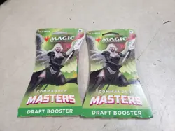 Lot of 2 - Magic: The Gathering Commander Masters Draft Booster Pack - Image 1