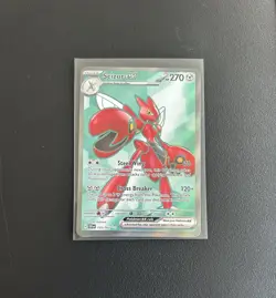 Pokemon TCG Scizor EX Temporal Forces Ultra Rare Full Art 195/162 NM - Image 1