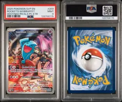 Rocket’s wobbuffet Pokemon Center Stamp #203 - PSA 9 - 2025 Pokemon SV Promos - Image 3
