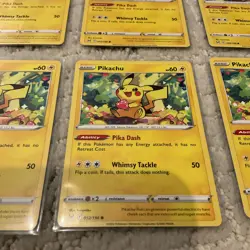 Lot of (10) Pokemon TCG Pikachu Sword & Shield - Lost Origin 052/196 MINT Rare - Image 2