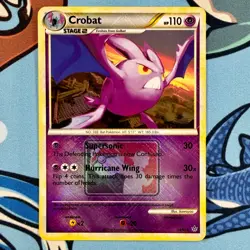 Crobat 14/95 - League Promo Crosshatch Holo Pokemon HGSS Unleashed - ENG NM - Image 2