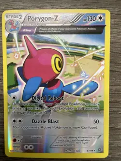 Pokemon TCG Porygon-Z 67/98 Ancient Origins Holo LP - Image 1