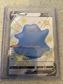 Pokemon Ditto V SV118/SV122 Shiny Full Art Shining Fates PACK FRESH!! - Image 1
