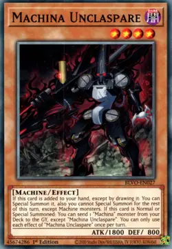 Machina Unclaspare - BLVO-EN027 - Common - 1st Edition - Lightly Played - Image 1