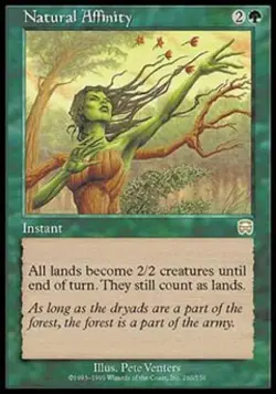 Natural Affinity - Heavy Play MTG Mercadian Masques - Image 1