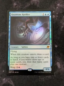 MTG English Quantum Riddler NM Foil Edge of Eternities - Image 1