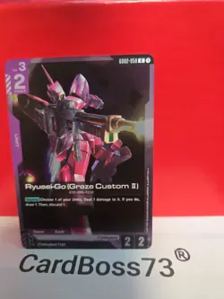 Ryusei-Go (Graze Custom IIGundam Card Game . Dual Impact Rare .GD02-058 - Image 3
