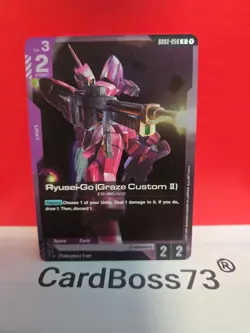 Ryusei-Go (Graze Custom IIGundam Card Game . Dual Impact Rare .GD02-058 - Image 4