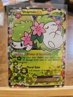 Pokemon TCG Shaymin EX Black Star Promo Card XY148 Holo - Image 1