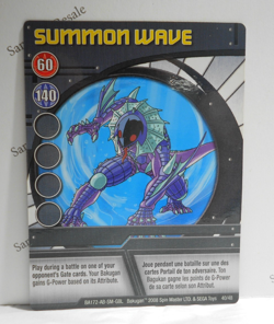 Bakugan Card - Summon Wave - Blue Ability Card - BA172 - 40/48 - 2008 - Image 1