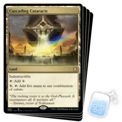 CASCADING CATARACTS X4 Dominaria United: Commander Magic MTG MINT CARD - Image 1