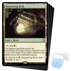 MURMURING BOSK X4 Dominaria United: Commander Magic MTG MINT CARD - Image 1