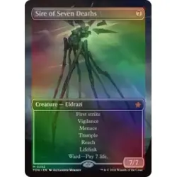 FOIL SIRE OF SEVEN DEATHS (BORDERLESS) Foundations FDN Magic MTG MINT CARD - Image 1