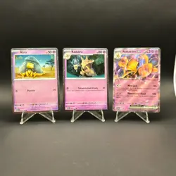 Abra , Kadabra and Alakazam EX Evolutions Cosmos HOLO 3 Card Set Pokemon 151 - Image 1