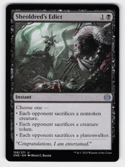Sheoldred's Edict U Phyrexia: All Will Be One 108 NM - Image 1