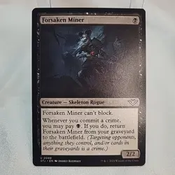 Forsaken Miner MTG OTJ Non Foil NM Near Mint Fast Shipping From Canada - Image 1