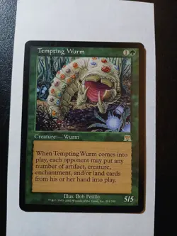 Magic The Gathering Tempting Wurm Onslaught Near Mint Condition ●89 - Image 1