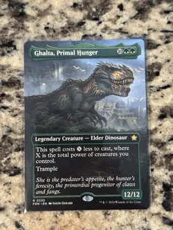 Ghalta, Primal Hunger (Borderless) #335 (NM) Foundations FDN Magic MTG - Image 1
