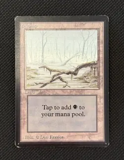 Magic the Gathering MTG - Beta Edition Land - Swamp C - MP x 2 - Image 3