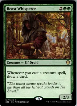 Beast Whisperer Commander 2020 Rare NM Magic: The Gathering 167 Normal - Image 1