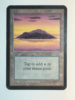 Island Purple Alpha MTG Magic The Gathering B - Image 1