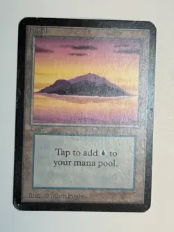 Island Purple Alpha MTG Magic The Gathering B - Image 3