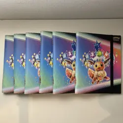 Pokemon Prismatic Evolutions BINDER ONLY Lot of 6 - Image 1