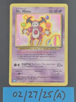 Pokemon TCG Classic Collection Holo Mr. Mime CLB 013/034 Near Mint - Image 1