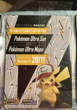 *SEALED* Pokemon Ash's Pikachu SM108 Sun & Moon Black Star Promo: I Choose You - Image 2