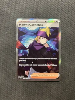Pokemon TCG Morty's Conviction 201/162! NM Condition! See Description! - Image 1