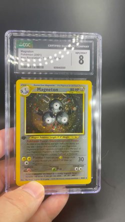 ✨ Magneton 1st Edition, “DOUBLE” HOLO Error, Neo Revelation 10/64, Pokemon ✨ - Image 2