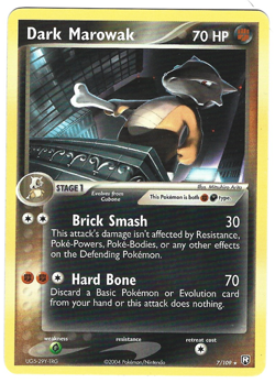 Pokemon Dark Marowak 7/109 - EX Team Rocket Returns Rare non-Holo - Image 1
