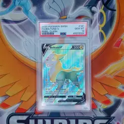 Gem Mint PSA 10 2020 Pokemon Sword And Shield Boltund V Full Art 181/192 - Image 1