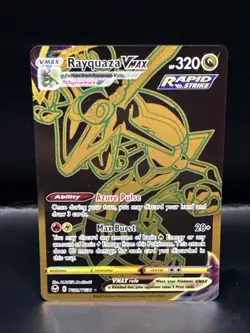 Pokemon TCG Rayquaza VMAX TG29/TG30 Silver Tempest Holo Gold Secret Rare - Image 1