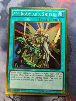 Yugioh: My Body As A Shield - PGL2-EN074 - Gold Rare - 1st Edition - LP - Image 1